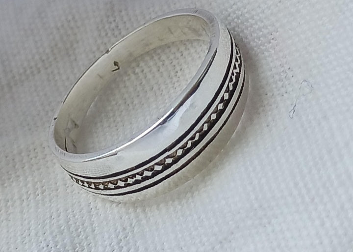 Bague touareg en argent massif