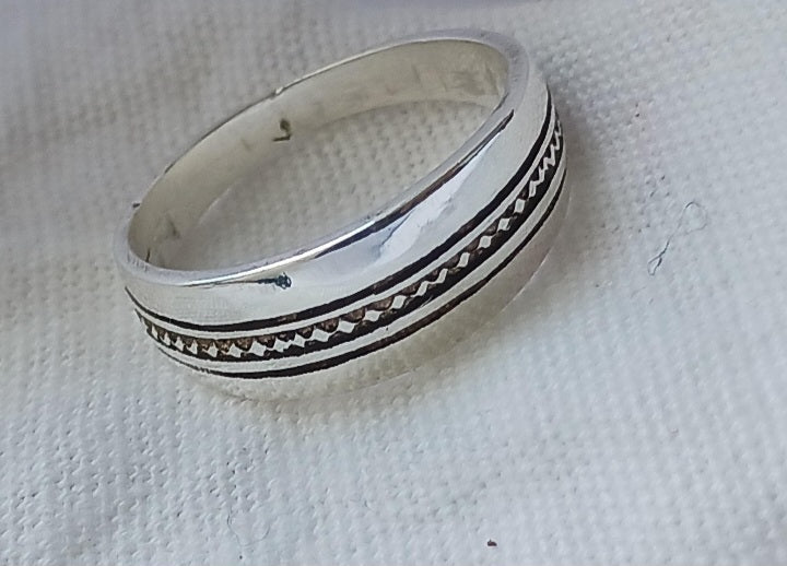 Bague touareg en argent massif