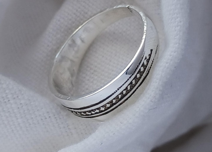 Bague touareg en argent massif