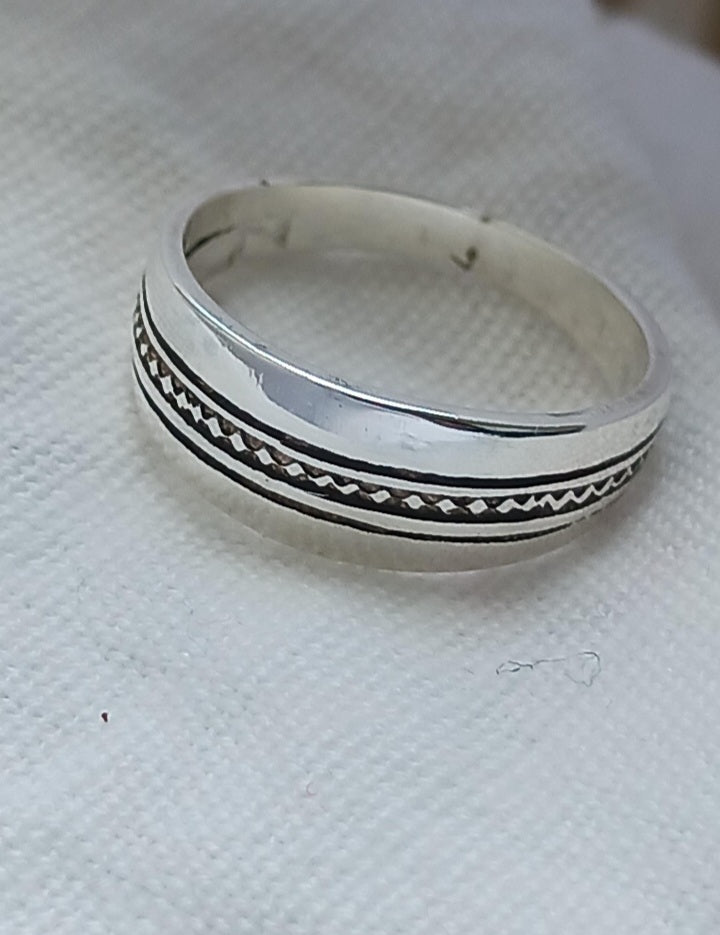 Bague touareg en argent massif