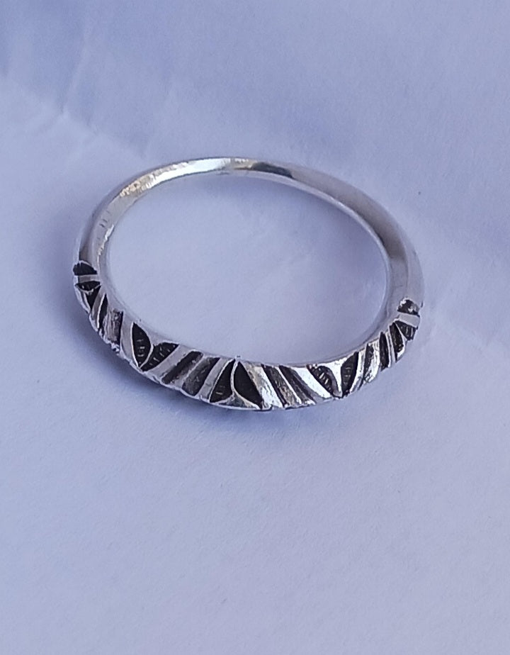 Bague touareg en argent massif