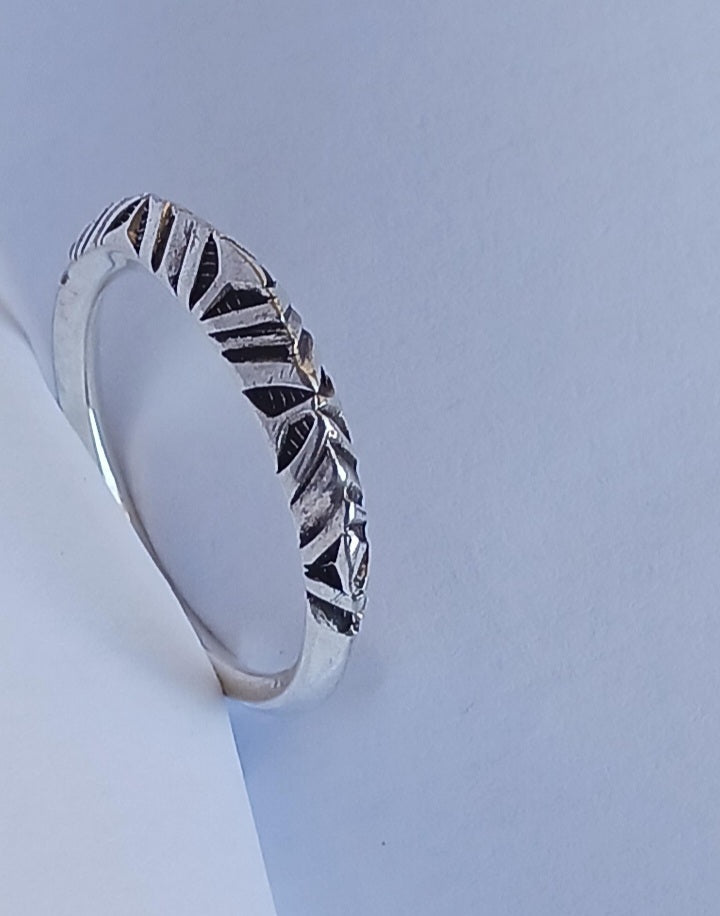 Bague touareg en argent massif