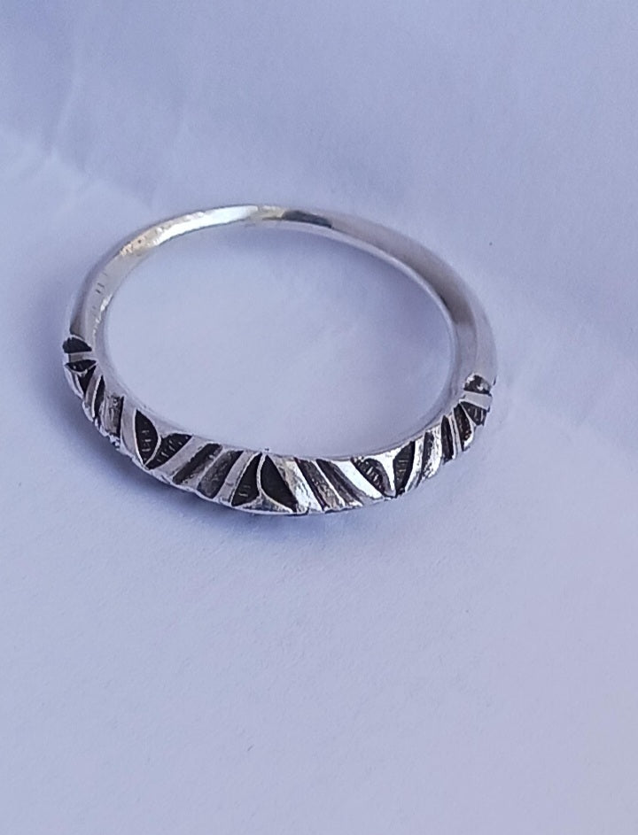 Bague touareg en argent massif