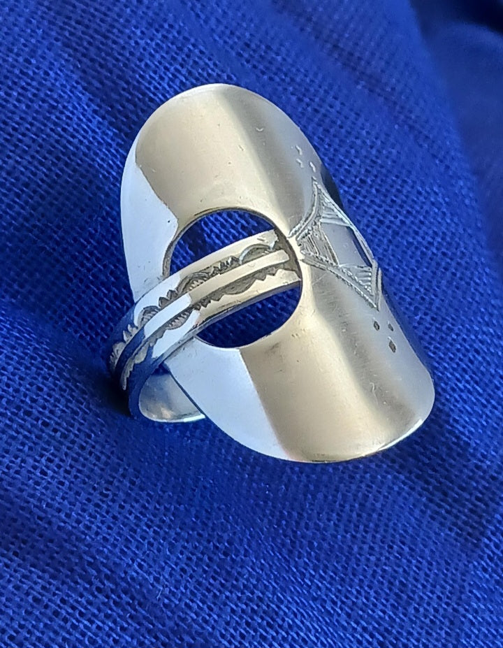 Bague touareg en argent massif