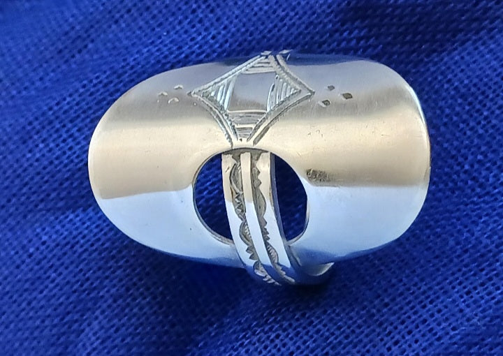 Bague touareg en argent massif
