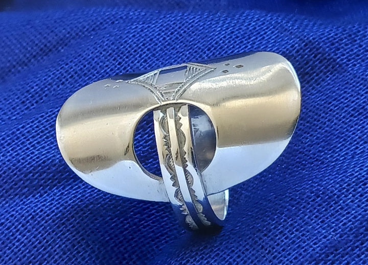 Bague touareg en argent massif