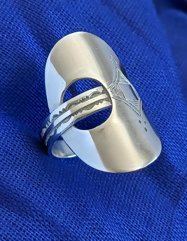 Bague touareg en argent massif
