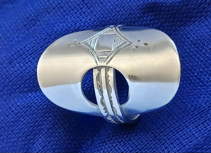 Bague touareg en argent massif