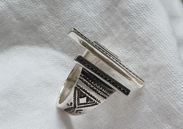 Bague touareg en argent massif