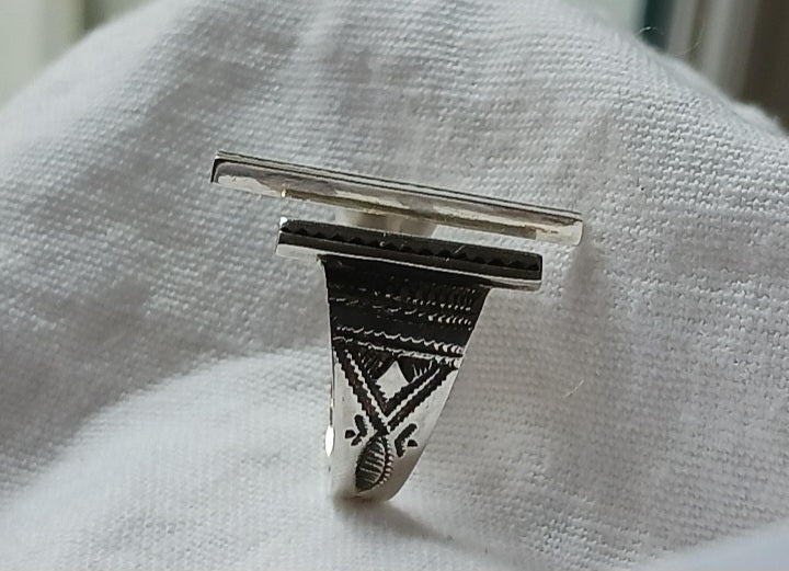 Bague touareg en argent massif