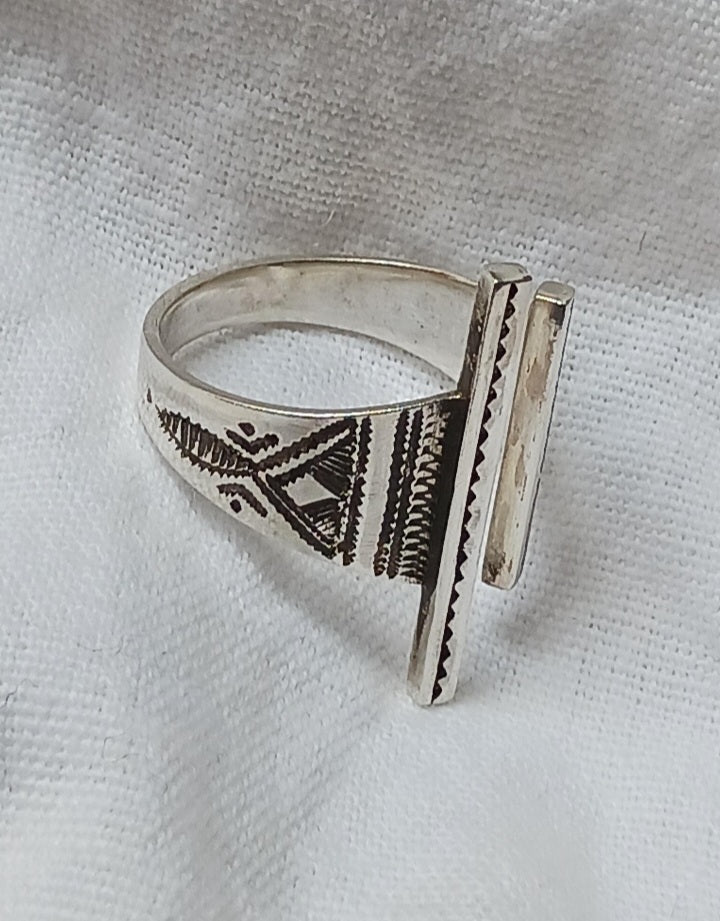 Bague touareg en argent massif
