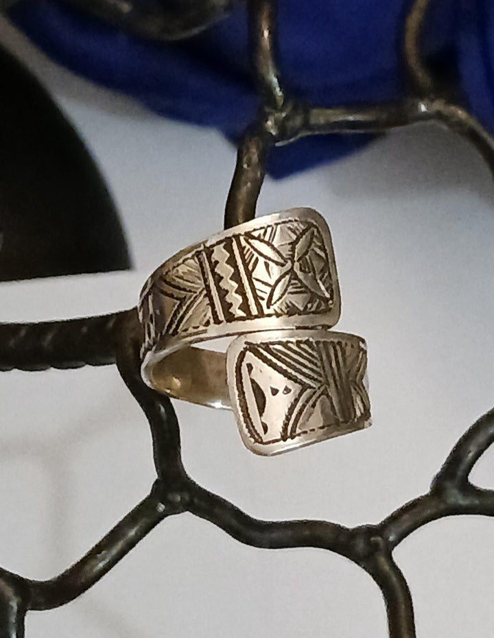 Bague touareg en argent massif