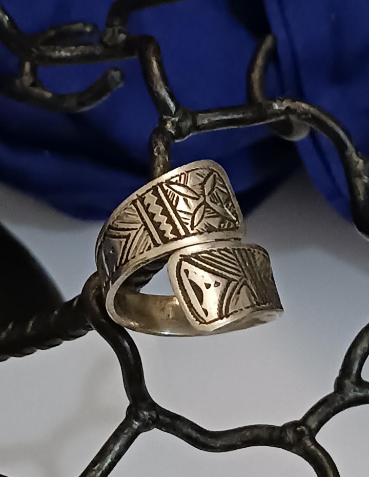 Bague touareg en argent massif