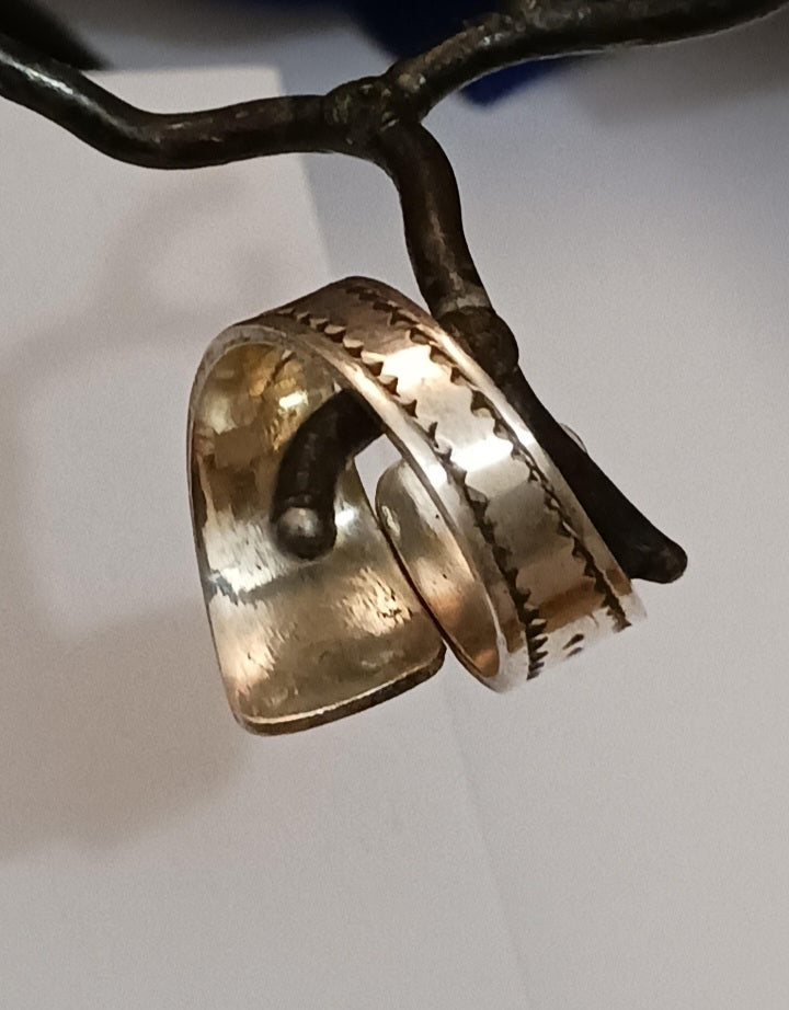 Bague touareg en argent massif