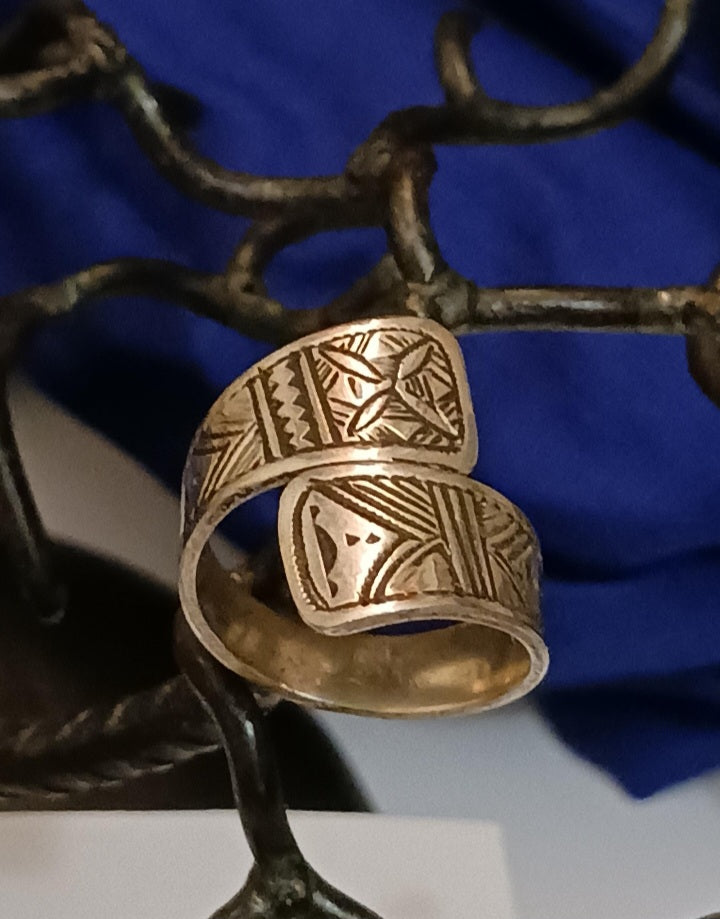 Bague touareg en argent massif
