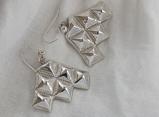 Boucles d'oreilles touareg Amumette en argent massif