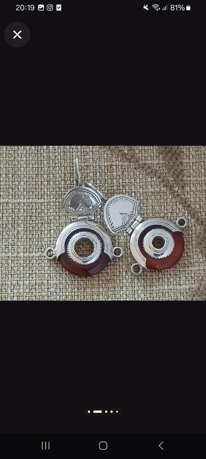 Boucles d'oreilles touarègue
