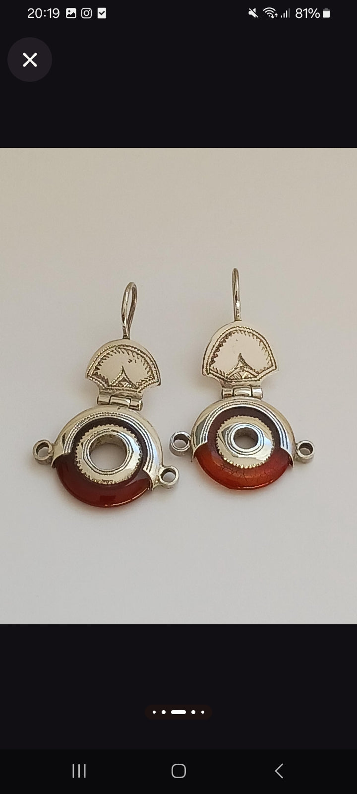 Boucles d'oreilles touarègue