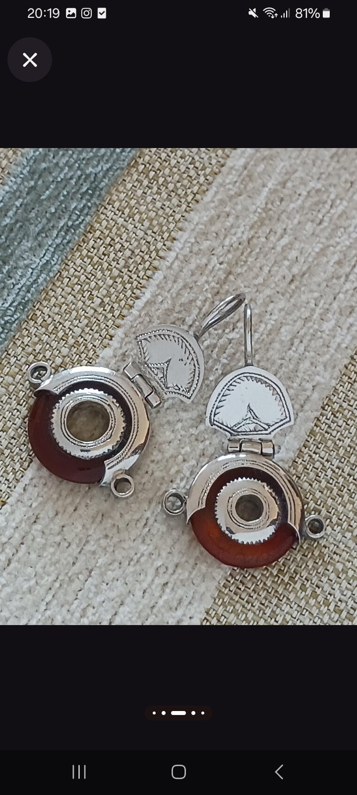 Boucles d'oreilles touarègue