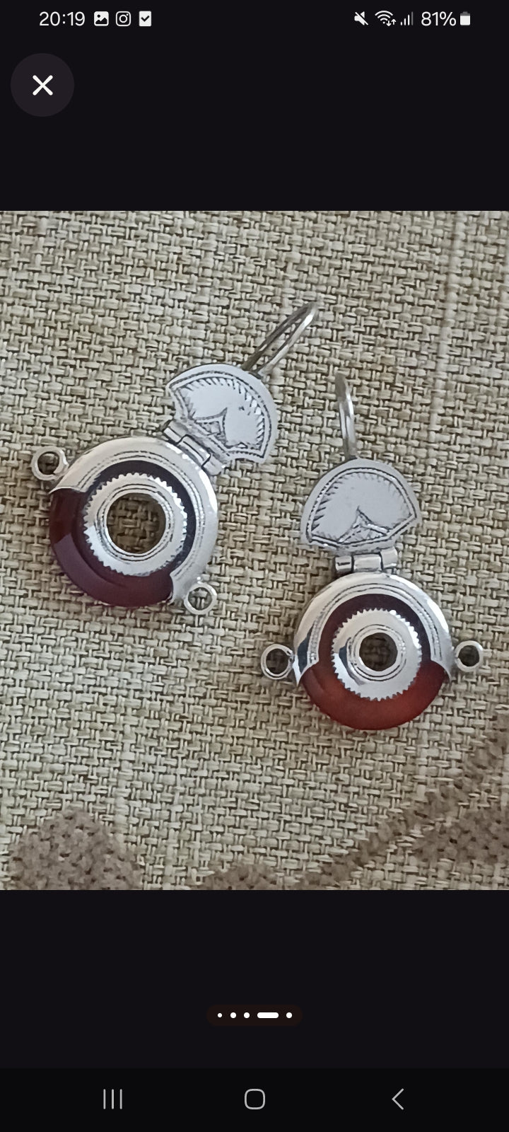 Boucles d'oreilles touarègue