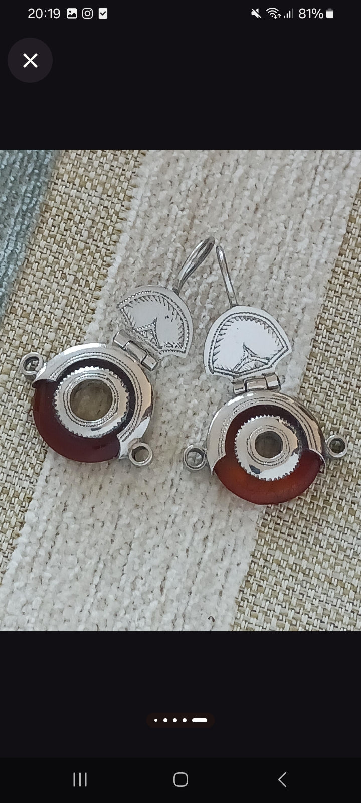 Boucles d'oreilles touarègue
