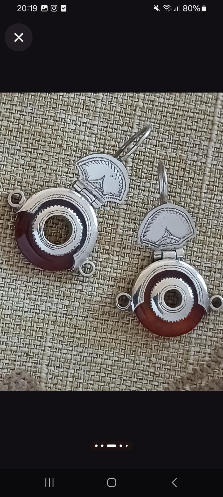 Boucles d'oreilles touarègue