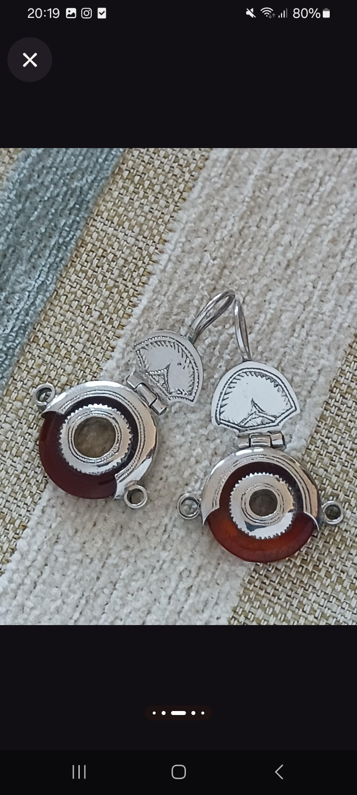 Boucles d'oreilles touarègue