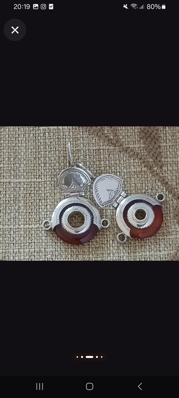 Boucles d'oreilles touarègue