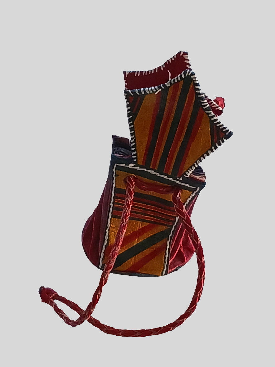 Bourse touareg en cuir