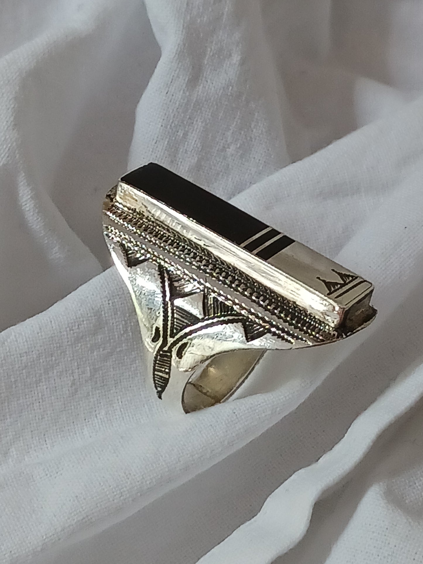 Bague touareg en argent massif