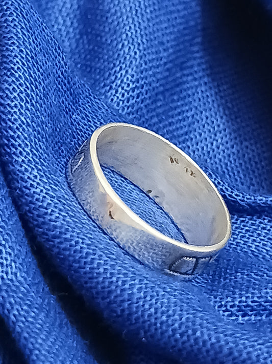 Bague touareg en argent massif