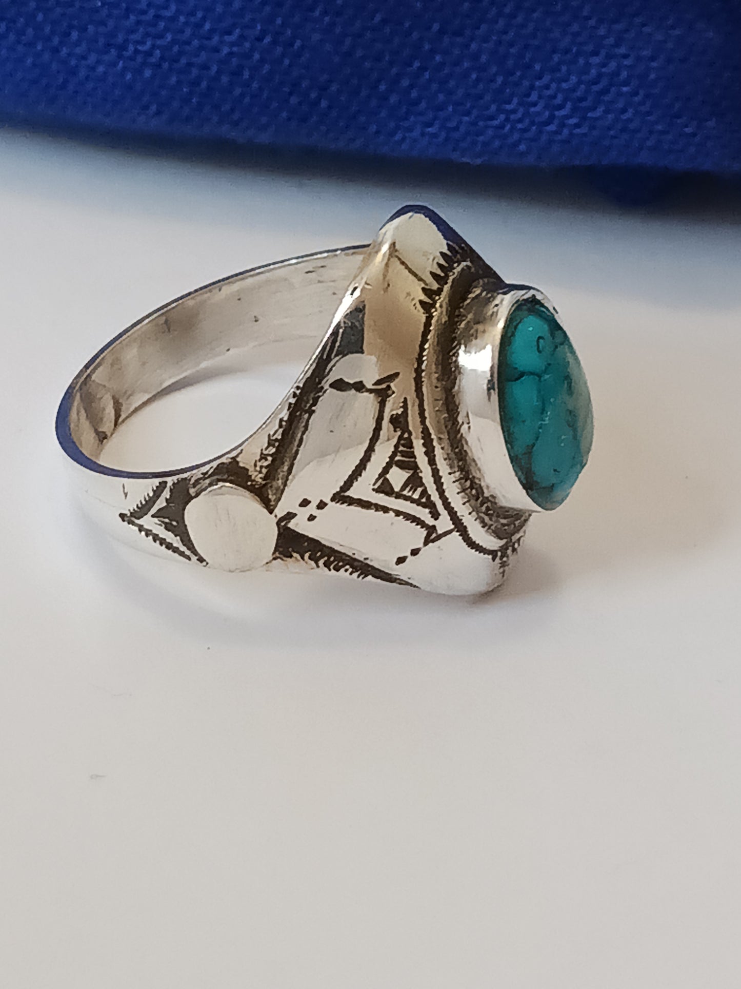 Bague touareg en argent massif