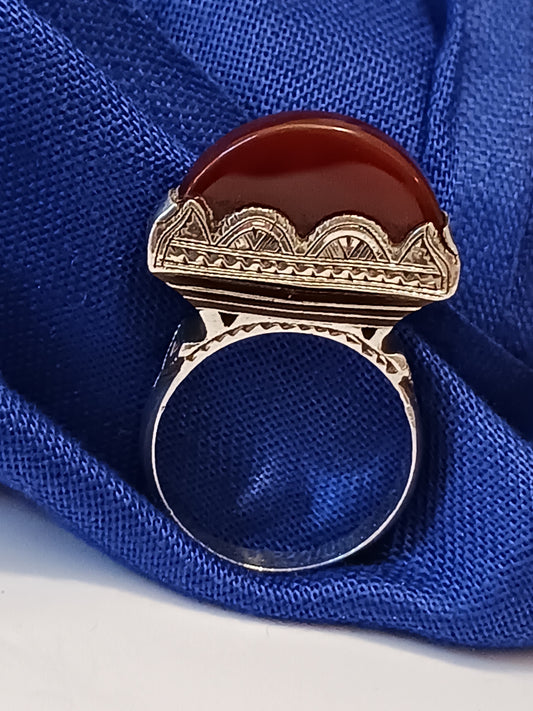 Bague touareg en argent massif