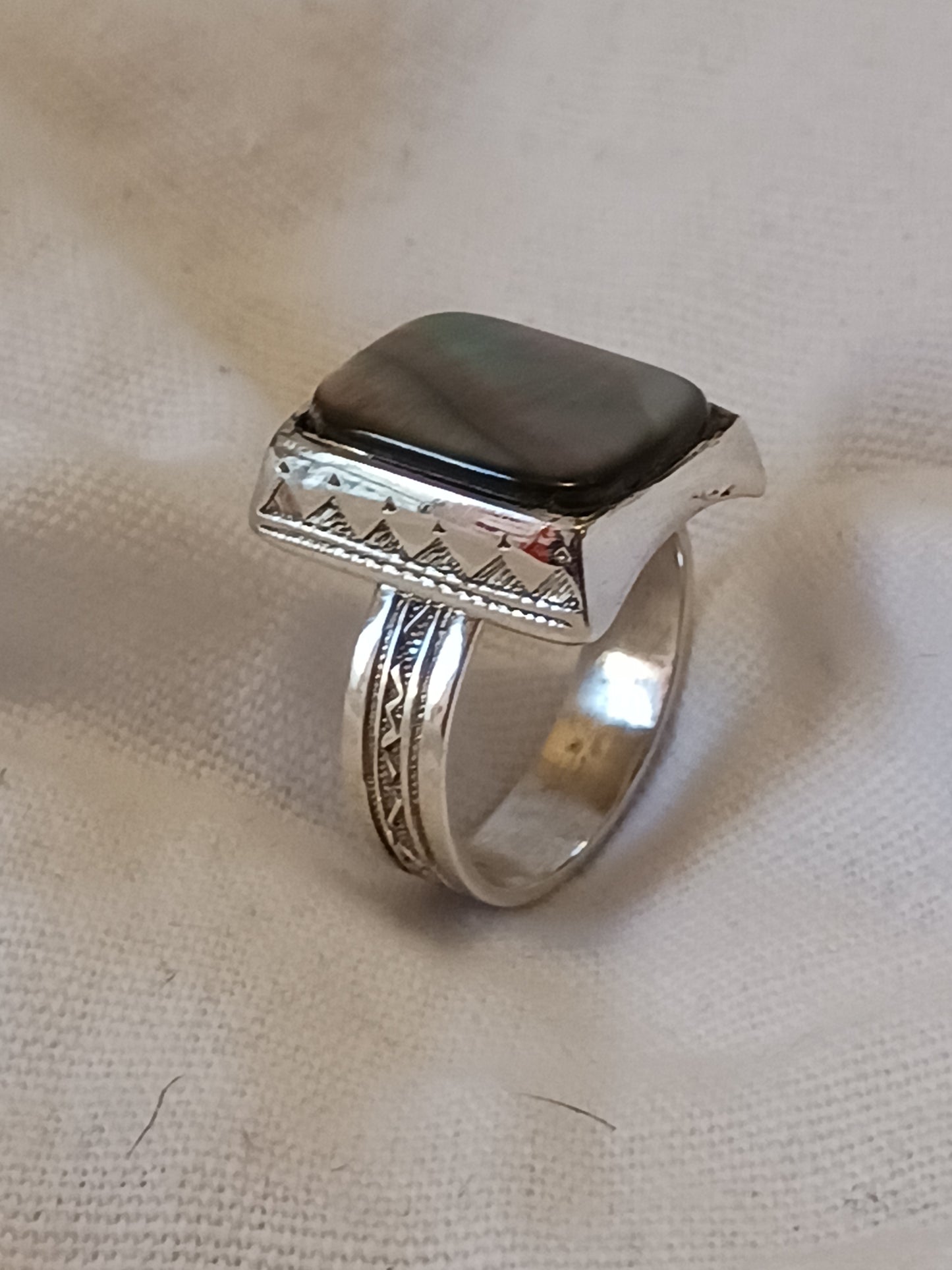 Bague touareg en argent massif