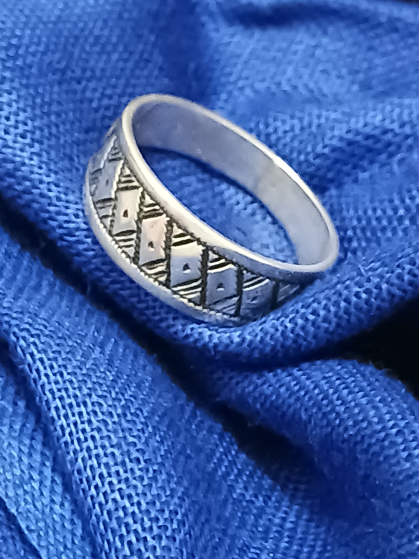 Bague touareg en argent massif