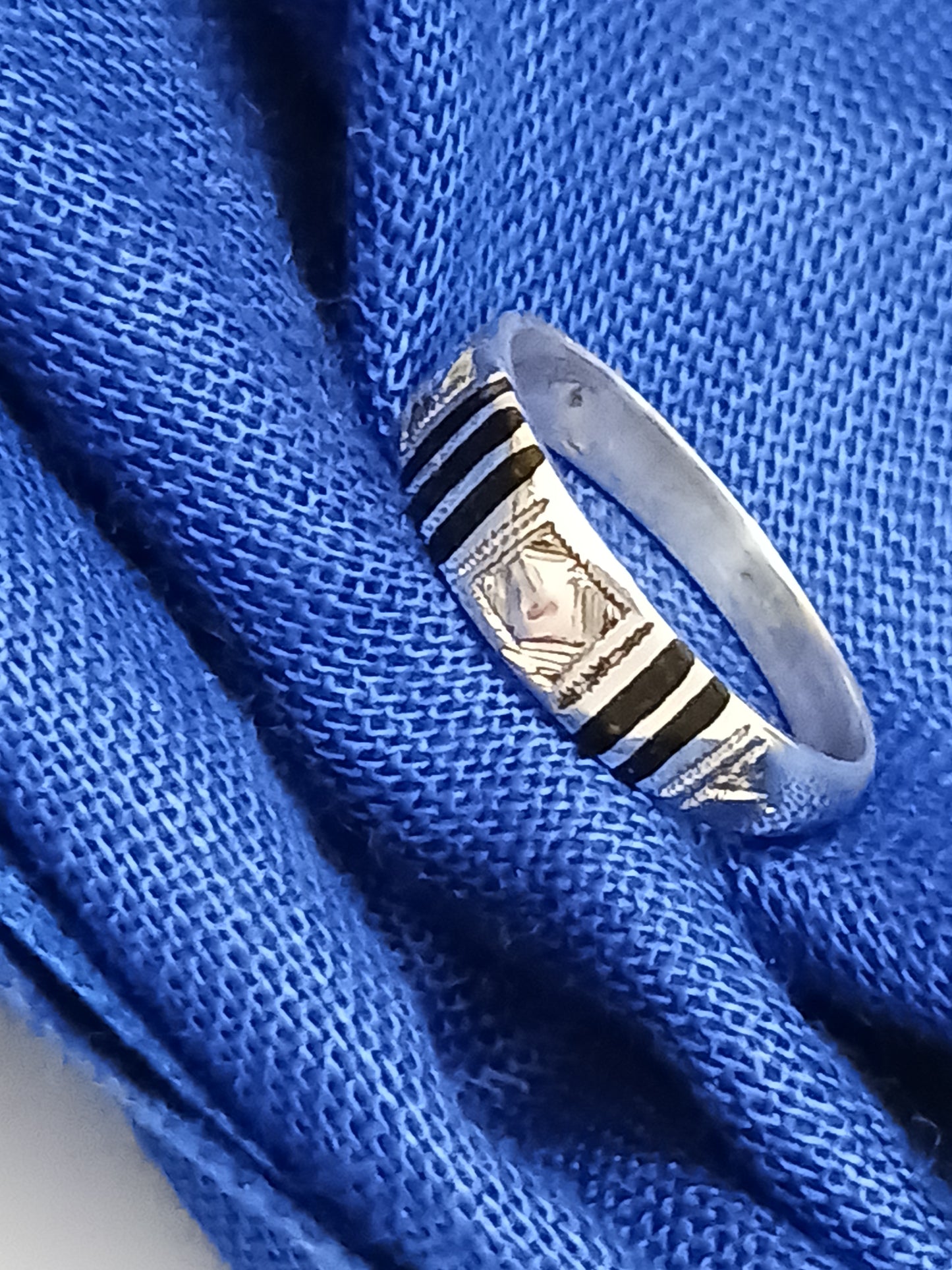 Bague touareg en argent massif