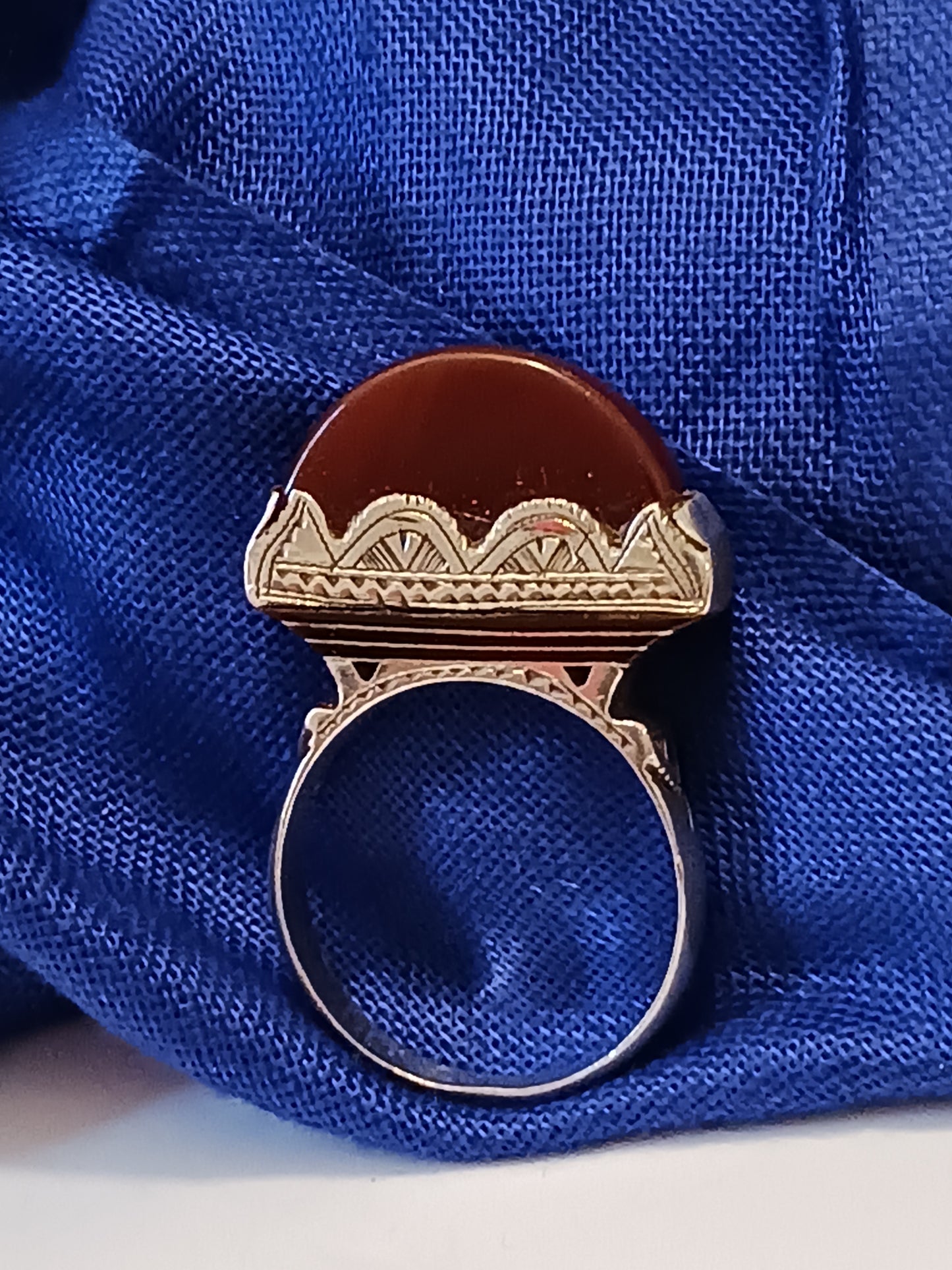 Bague touareg en argent massif