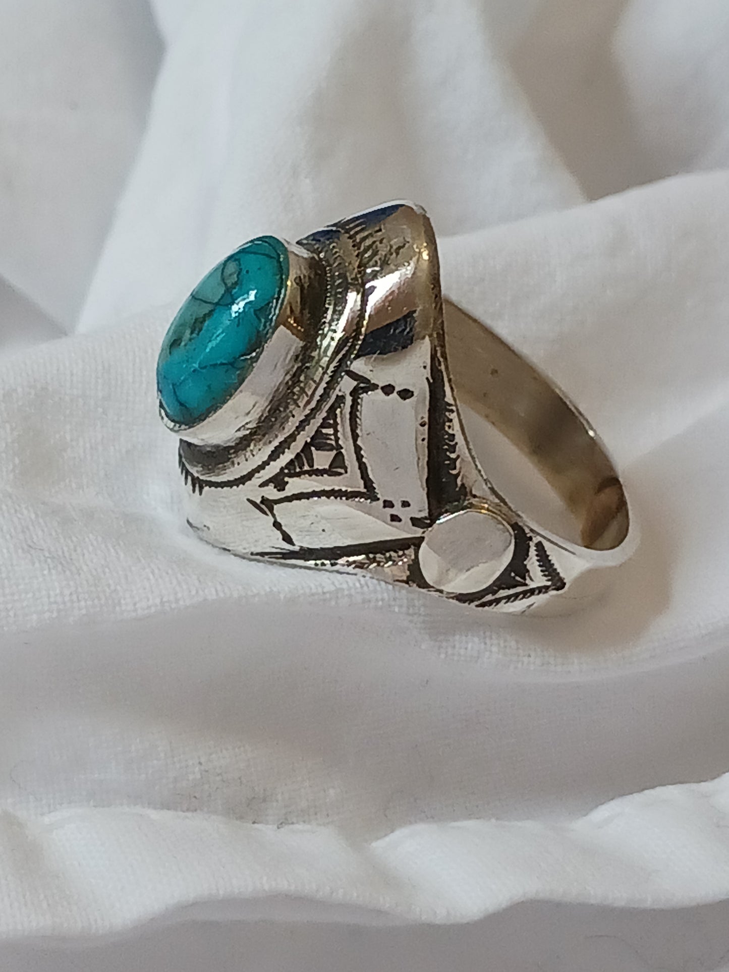Bague touareg en argent massif