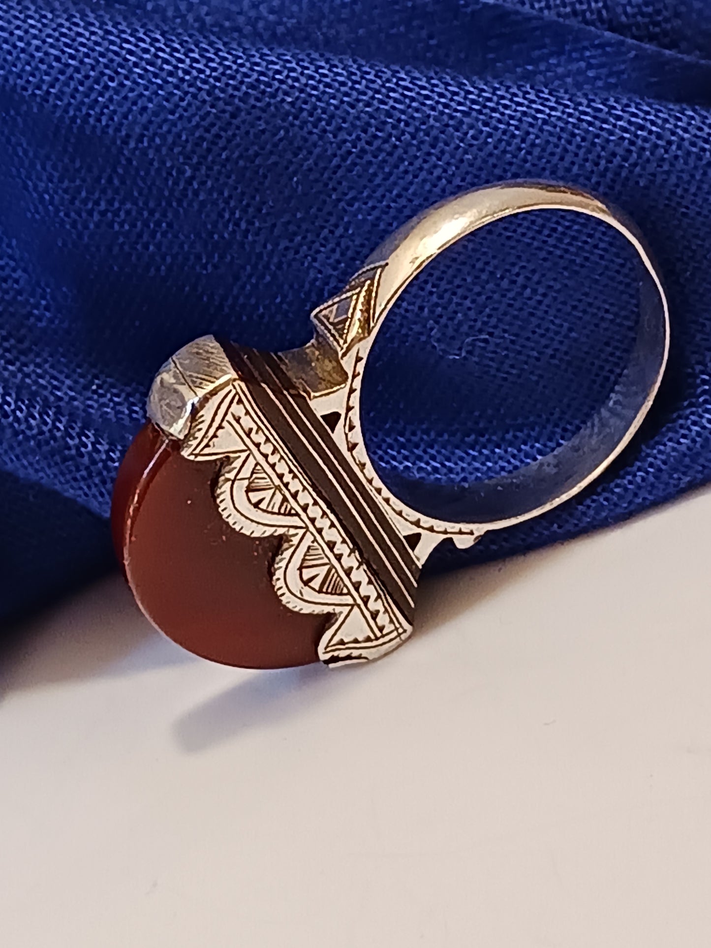 Bague touareg en argent massif