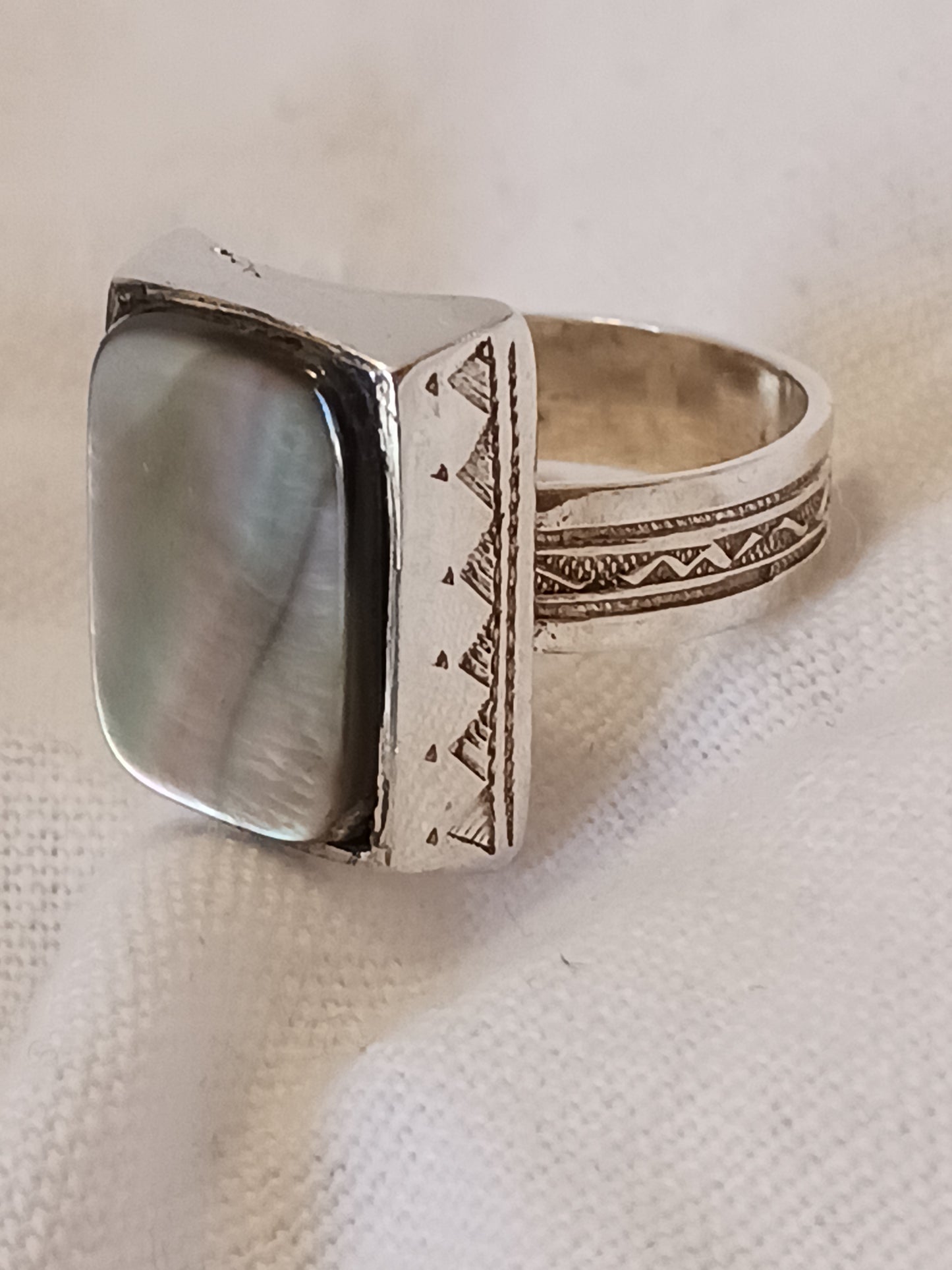 Bague touareg en argent massif