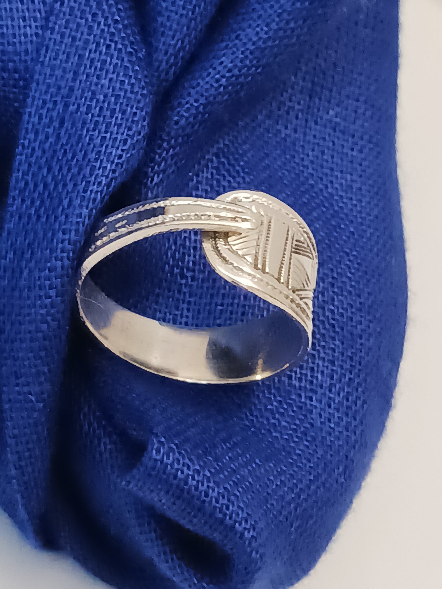 Bague touareg en argent massif