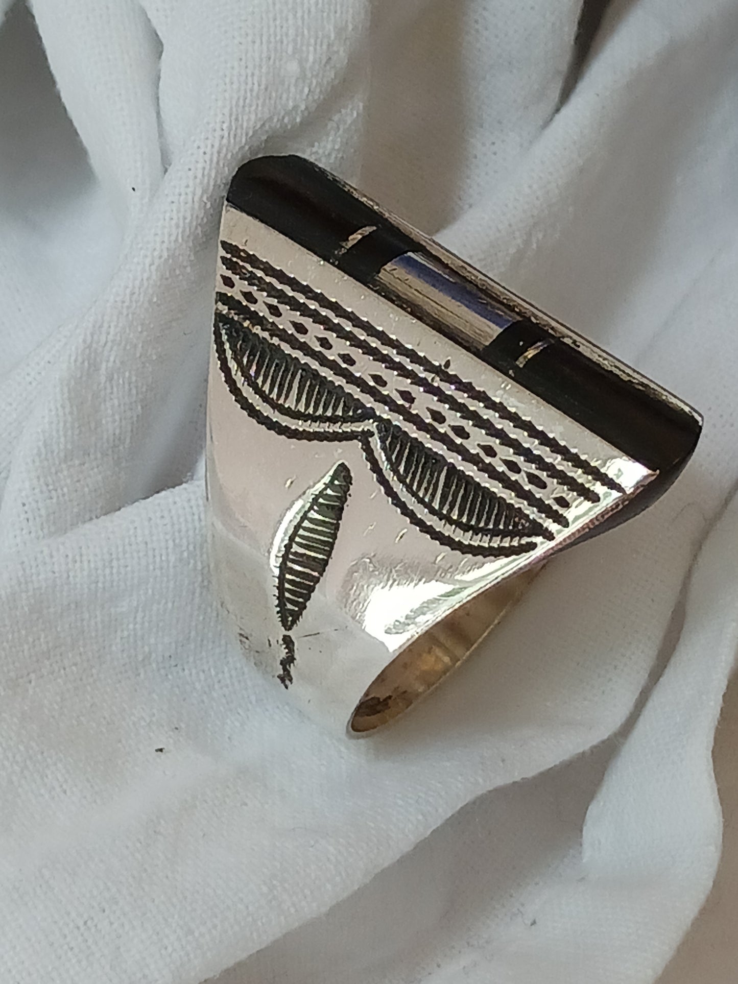 Bague touareg en argent massif