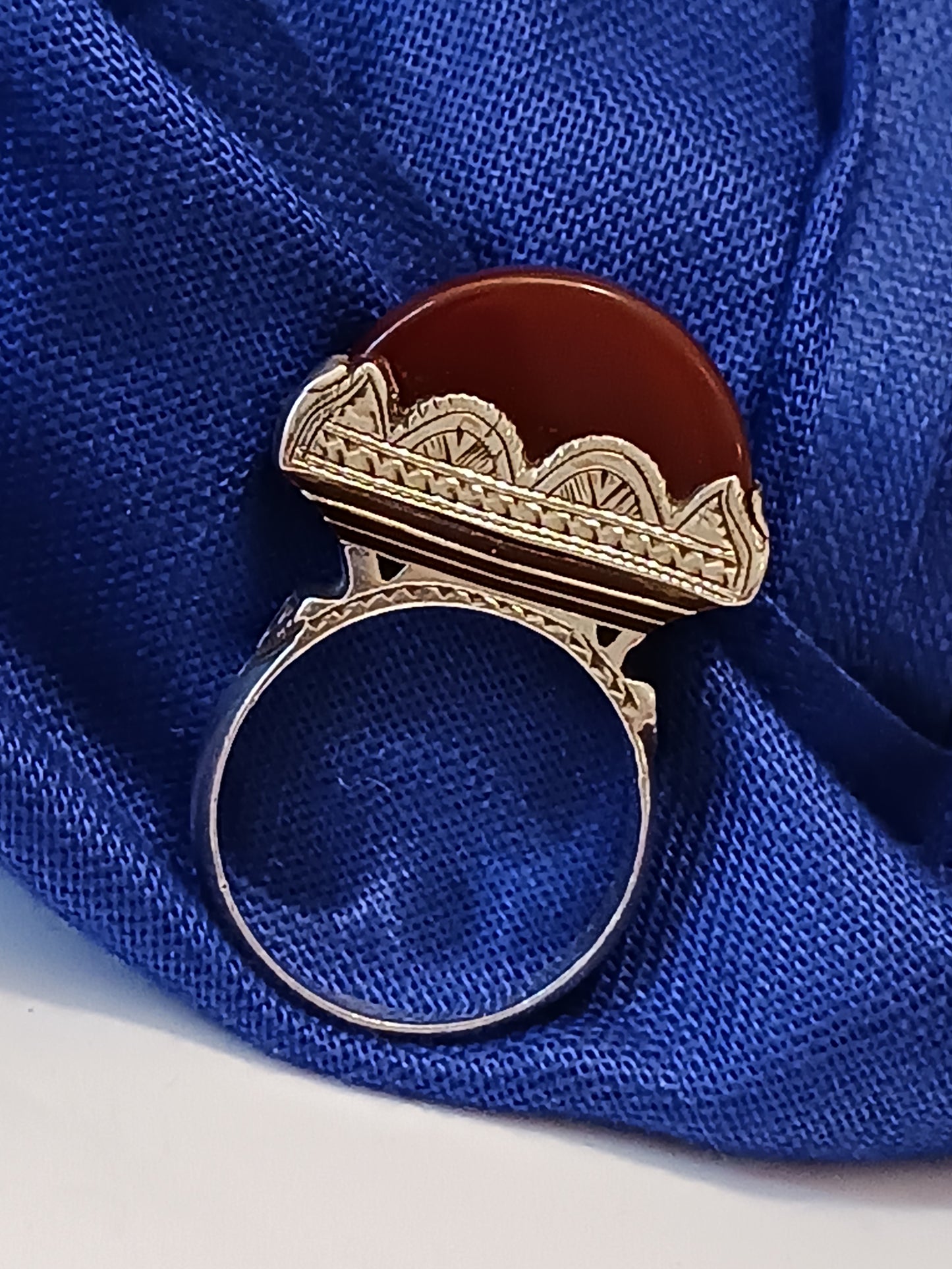 Bague touareg en argent massif