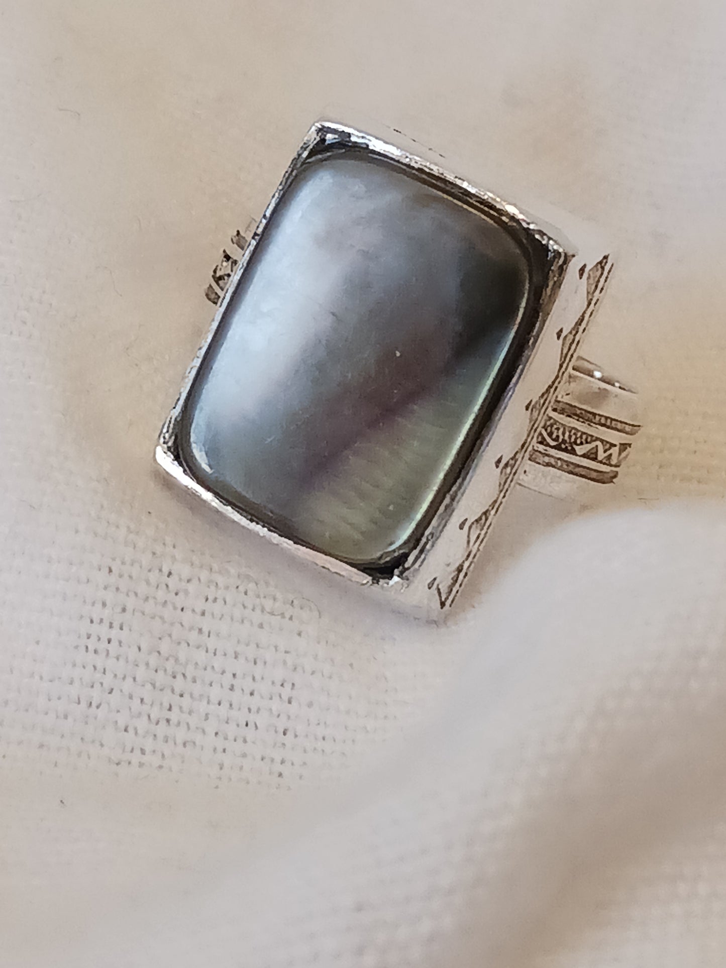 Bague touareg en argent massif