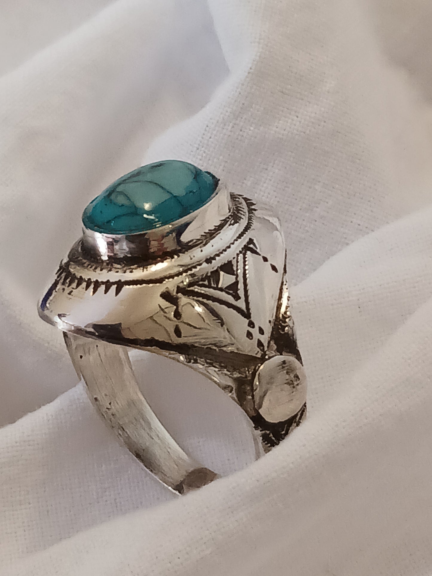 Bague touareg en argent massif