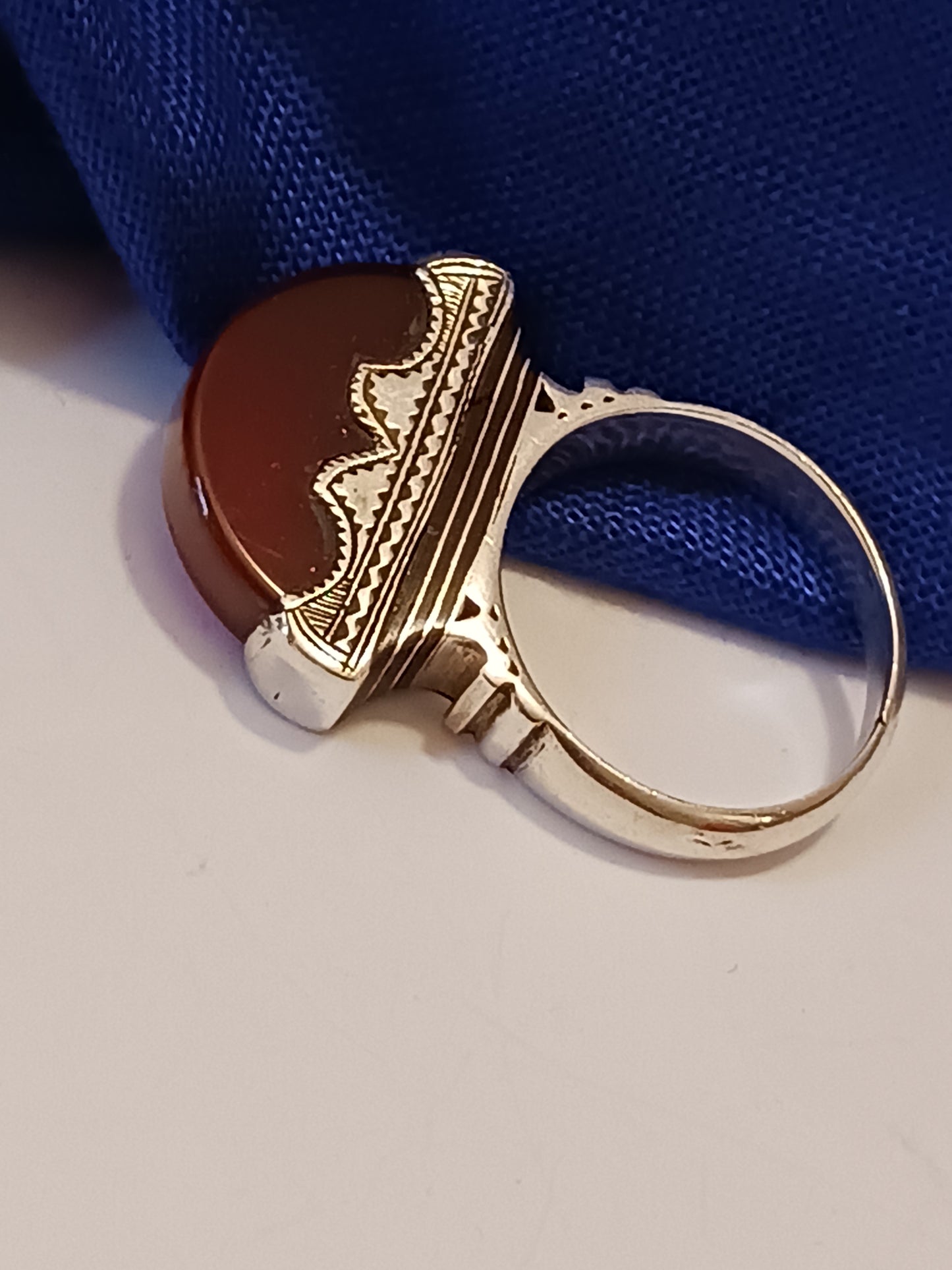Bague touareg en argent massif