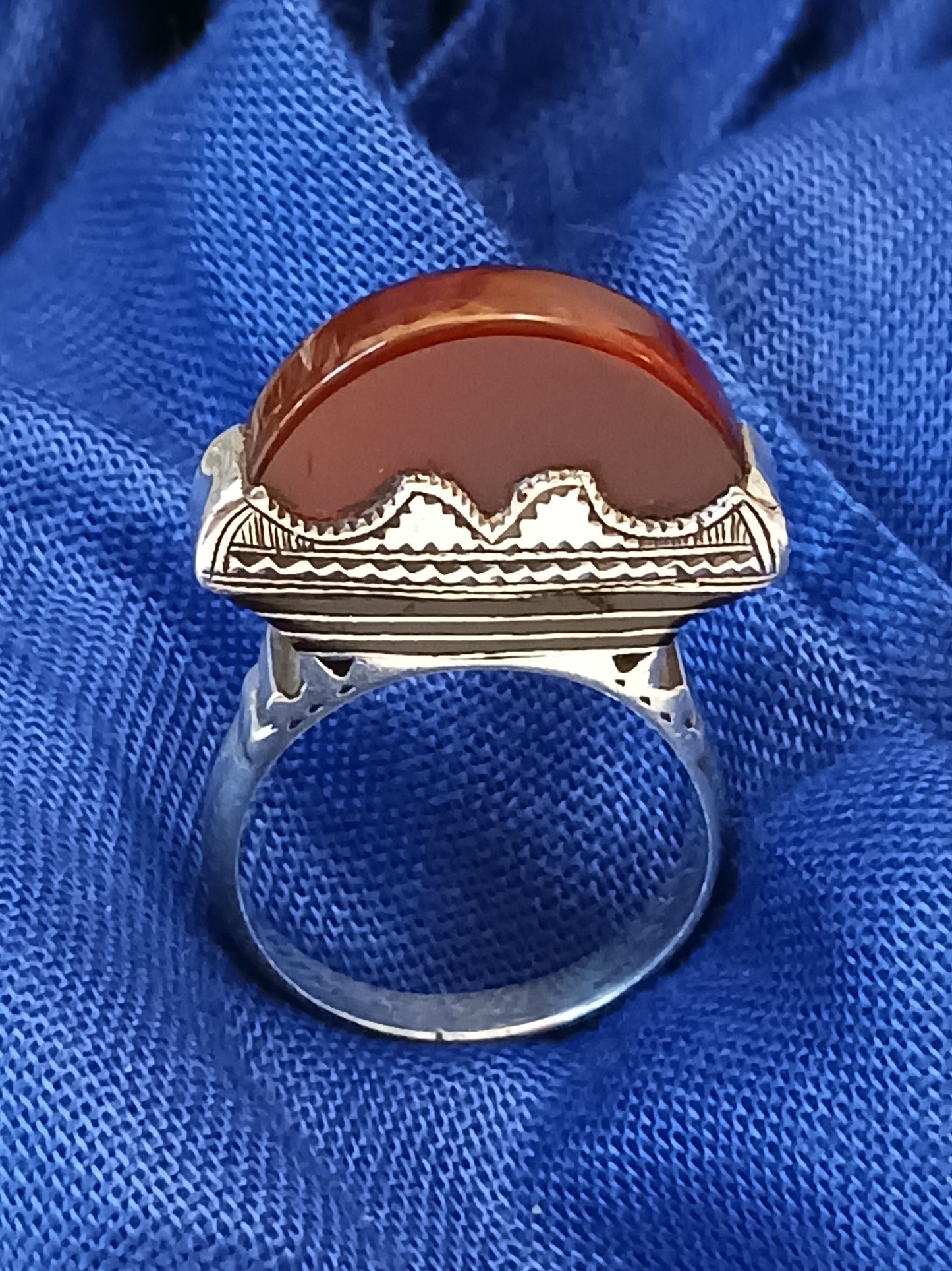 Bague touareg en argent massif