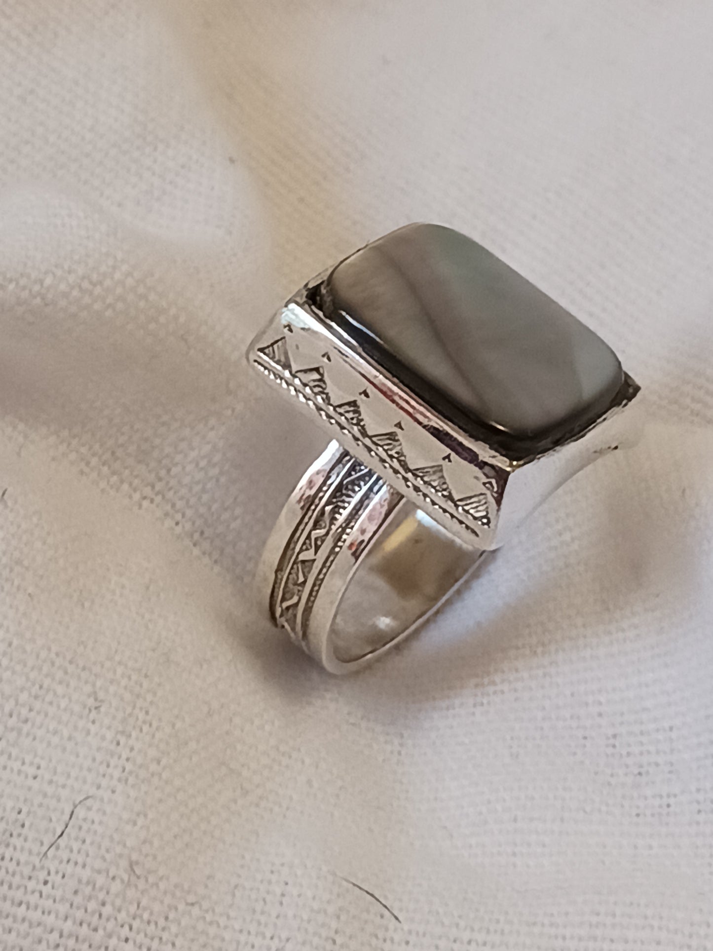 Bague touareg en argent massif