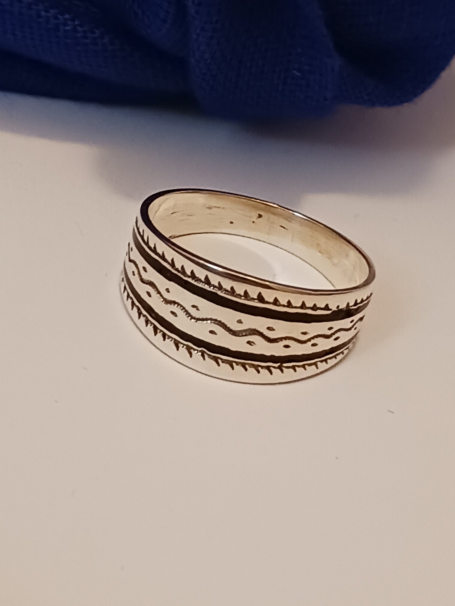 Bague touareg en argent massif