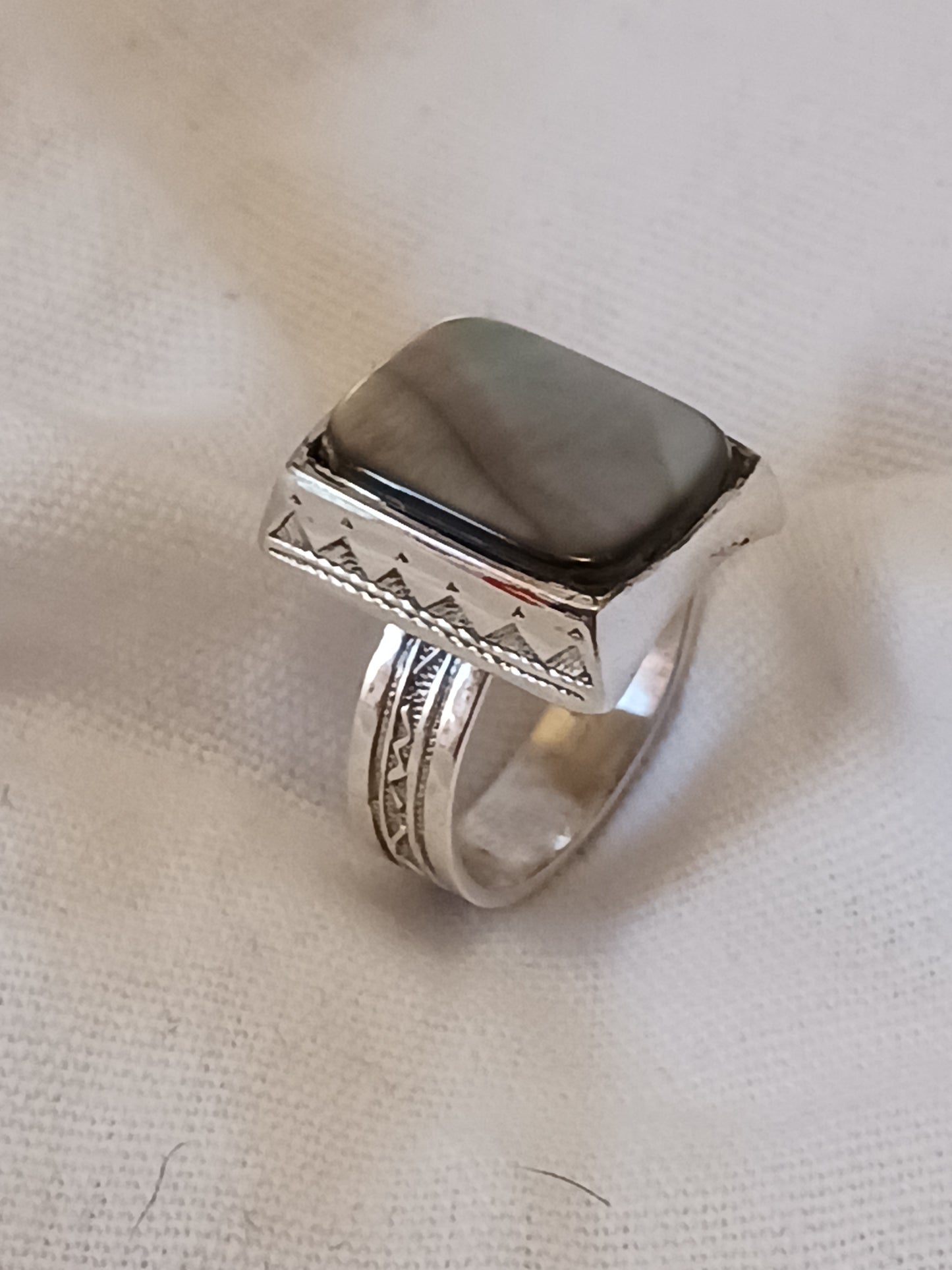 Bague touareg en argent massif